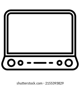 icono de televisión con fondo transparente