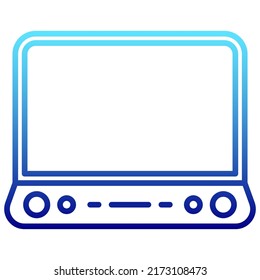 television icon with transparent background