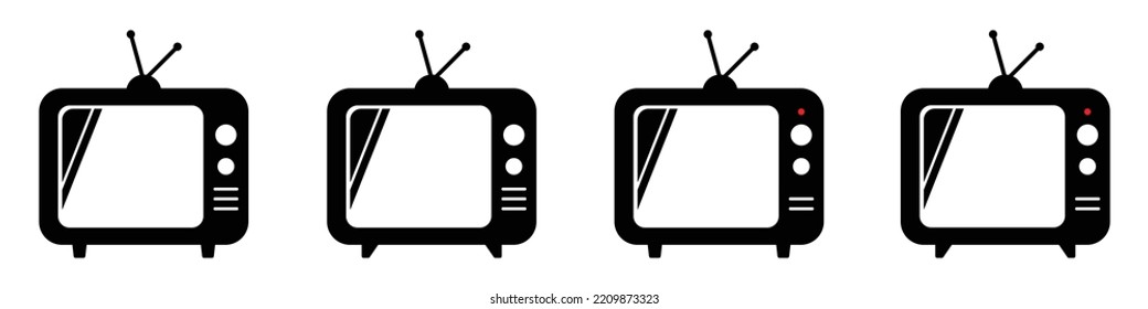 Television Icon. TV Icon, Vector Illustration