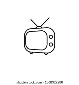 television icon vector