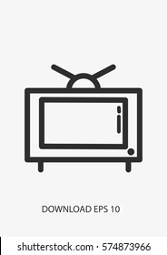 Television icon, Vector
