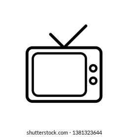 Television icon vector design template