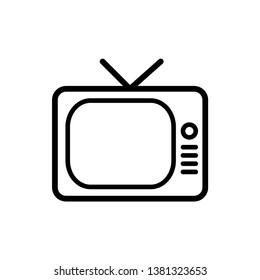 Television icon vector design template