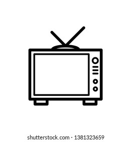 Television icon vector design template