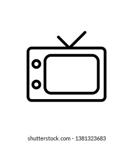 Television icon vector design template