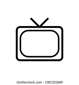 Television icon vector design template