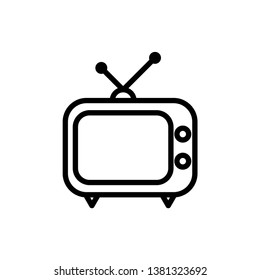 Television icon vector design template