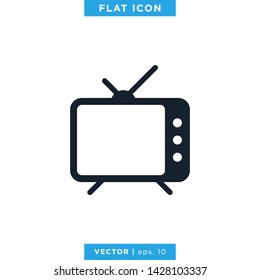 Television Icon Vector Design Template. TV Icon 