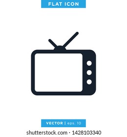 Television Icon Vector Design Template. TV Icon 