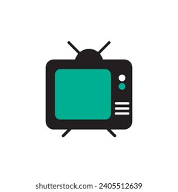 Plantilla de diseño vectorial de icono de televisión