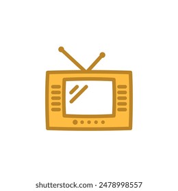 Plantilla de diseño de Vector de ícono de televisión estilo elegante