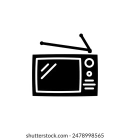 television icon vector design template elegant style