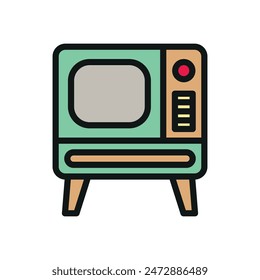 TV-Ikone Vektorgrafik Design Vorlagen einfach und modern
