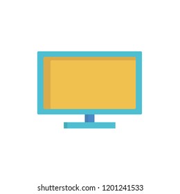 television icon vector. electric appliances icon flat style