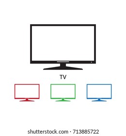 Television icon vector illustration.