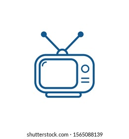 Television icon. Vector illustration can be used for topics news, channel,, entertainment, broadcast
