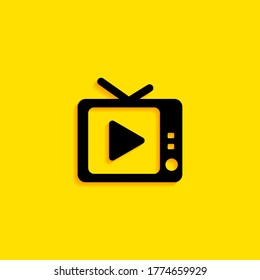 television icon. Vector illustration EPS 10.