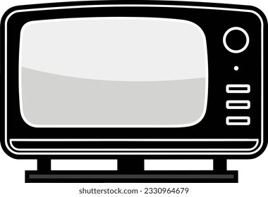 icono de la imagen vectorial icono de la televisión aislamiento de estilo plano en el fondo