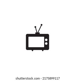 Vektorgrafik-Logo-Design des Fernsehbildes