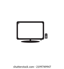 television icon vector illustration logo design 