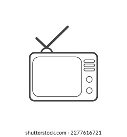television icon vector illustration white background