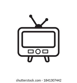 Television Icon Vector Illutstration Flat Design
