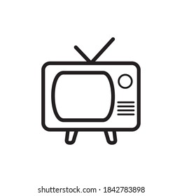 Television Icon Vector Illutstration Flat Design