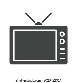 Fernsehsymbol, Vektorbild. Kann auch für körperliche Fitness eingesetzt werden. Geeignet für mobile Apps, Web-Apps und Printmedien.