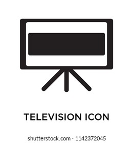 Television icon vector isolated on white background for your web and mobile app design, Television logo concept