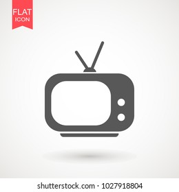 Television Icon Vector Logo Template. TV sign symbol,