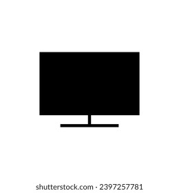 Television icon vector or monitor computer illustration logo template in trendy style.