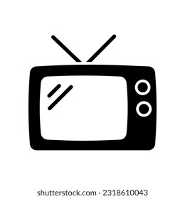 Television icon vector on trendy design