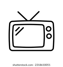 Vector de icono de televisión en diseño de moda