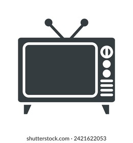Vector de icono de televisión en diseño de moda
