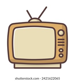Vector de icono de televisión en diseño de moda