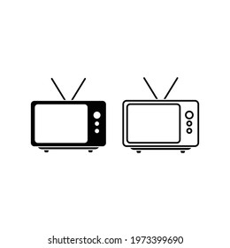 television icon vector sign symbol