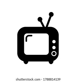 Television icon vector simple design