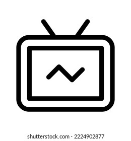 Icono de televisión Ilustración de diseño de símbolo vector