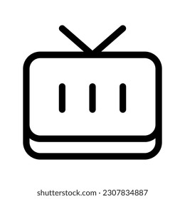 Icono de televisión Ilustración de diseño de símbolo vector