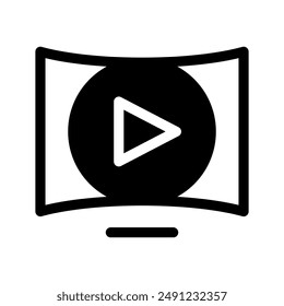 Television Icon Vector Symbol Design Illustration