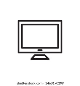 television icon vector symbol template