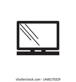 television icon vector symbol template