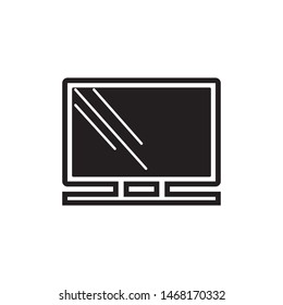 television icon vector symbol template