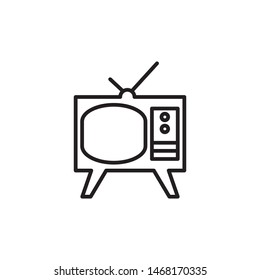 television icon vector symbol template
