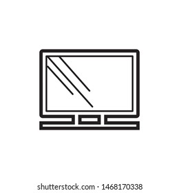 television icon vector symbol template