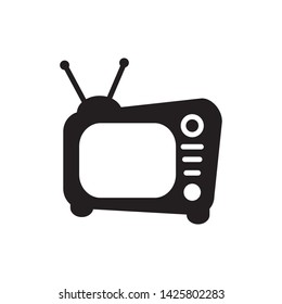 television icon vector template design