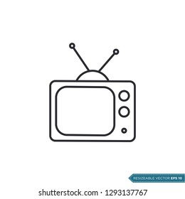Television Icon Vector Template illustration design