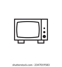 diseño de logotipo de ilustración de plantilla de icono de televisión