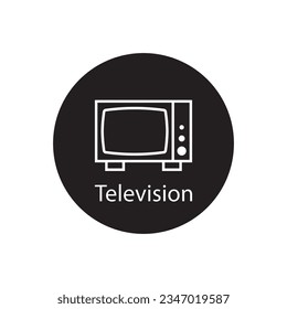 diseño de logotipo de ilustración de plantilla de icono de televisión