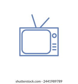 Diseño de ilustración vectorial de iconos de televisión
